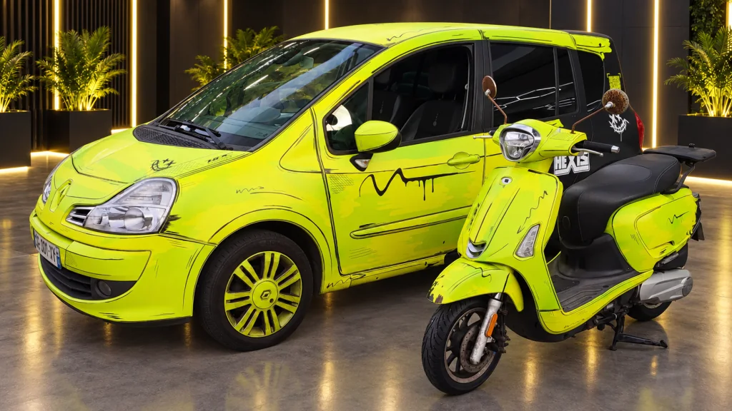Modus et scooter — Personnalisation graphique — vue 1