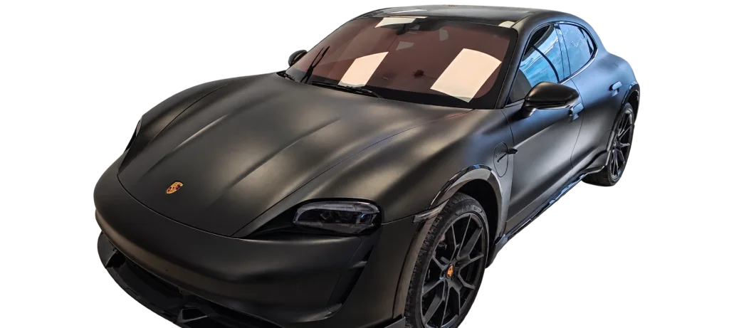 Après - Porsche — Covering noir satiné