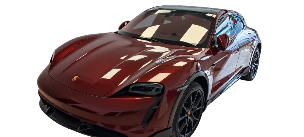 Avant - Porsche — Covering noir satiné